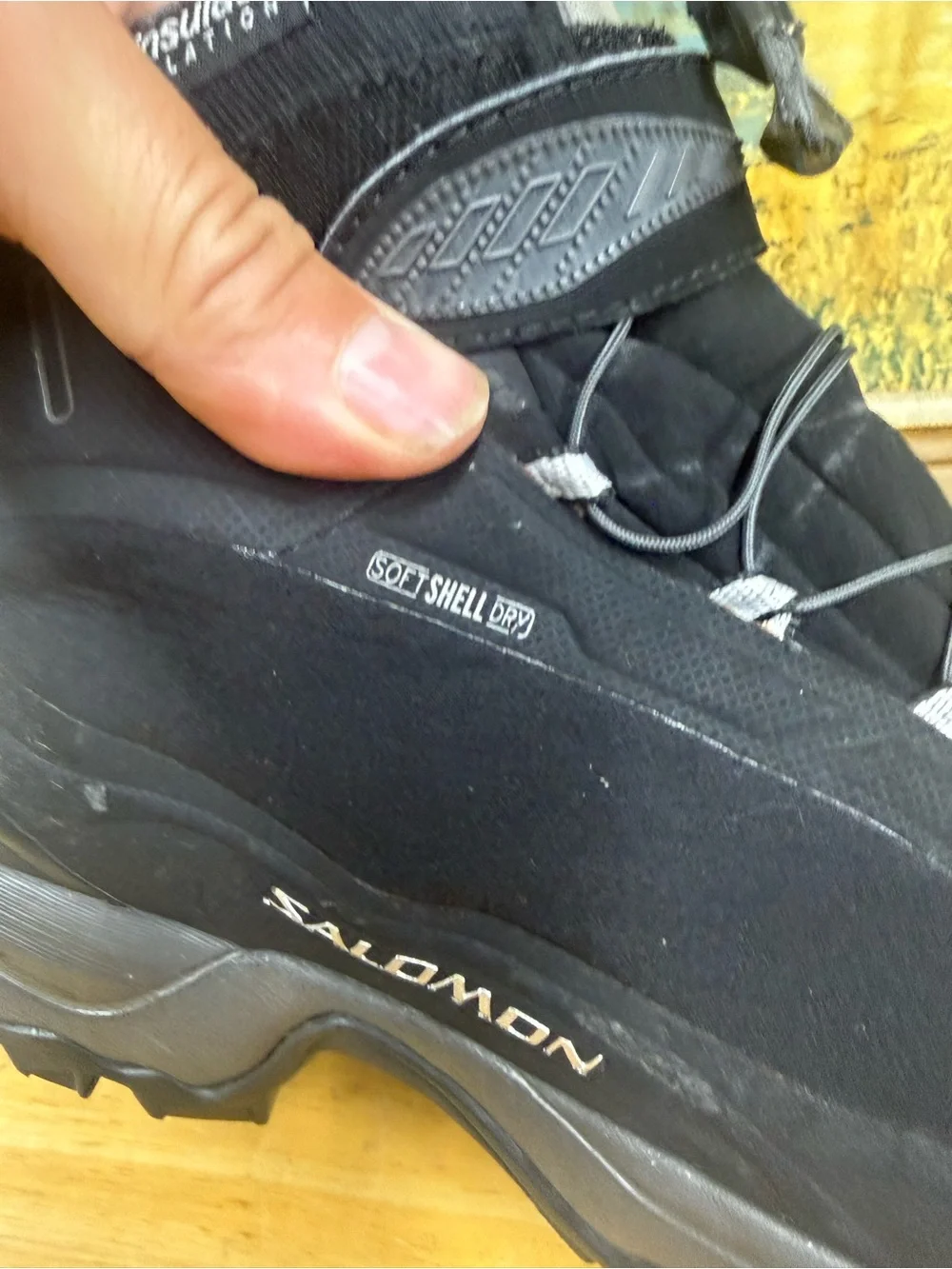 Salomon Deemax TS WP winter boot soft shell, hook and loop waterproof Sz 10.5